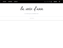 Tablet Screenshot of lavoixdann.com